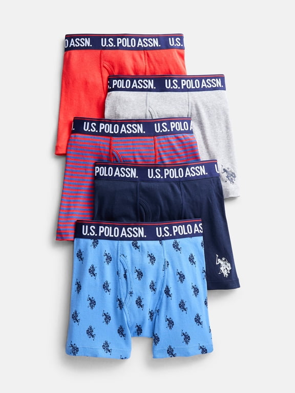 Boys Tagless Underwear Boxer Briefs, 5-Pack, Sizes S-XXL