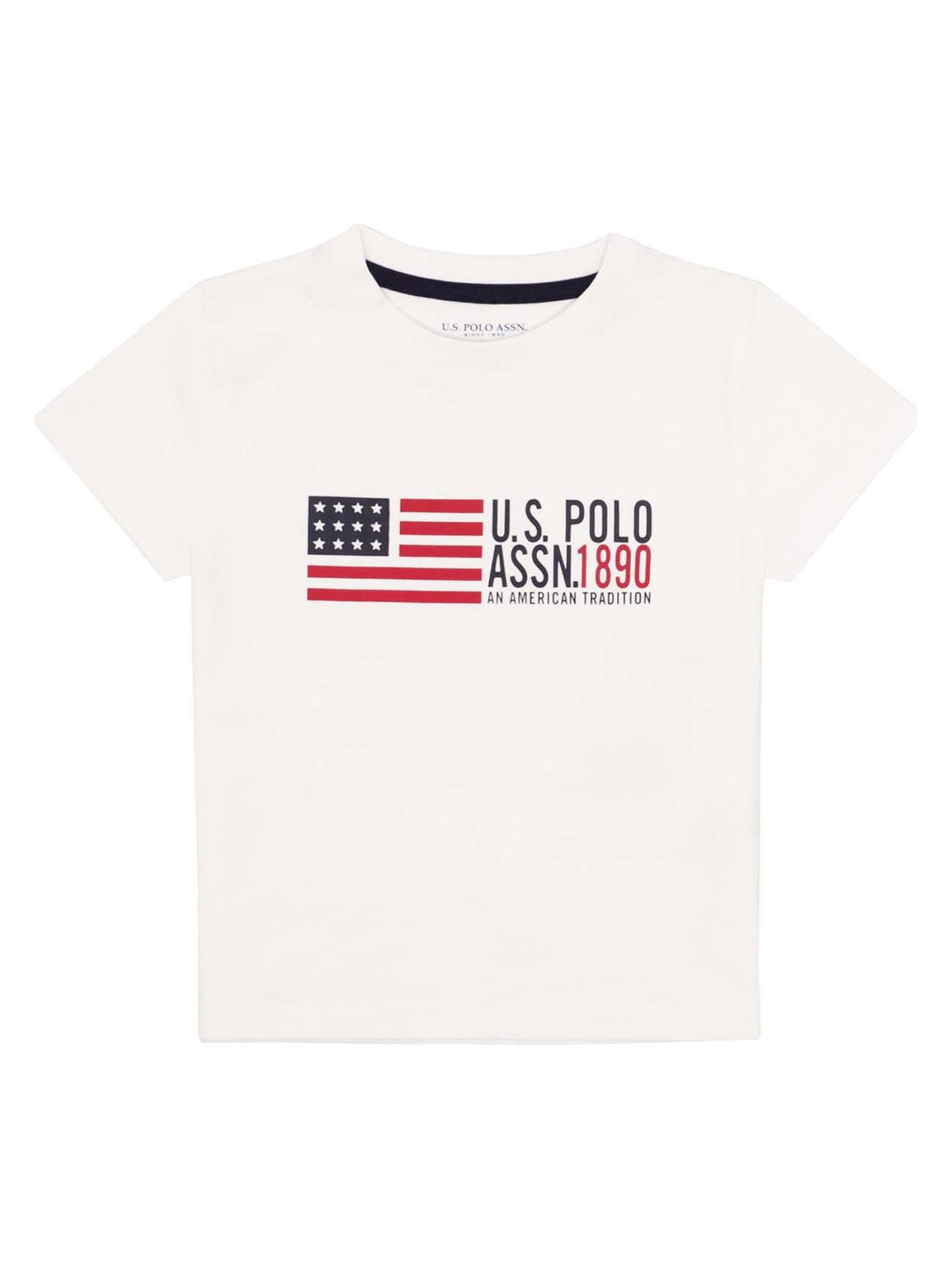 Polo Toddler Boy American Flag Short Sleeve Graphic T