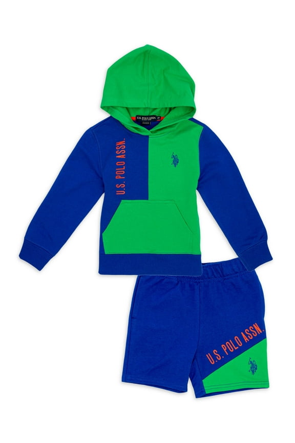 Toddler Boy Colorblock Fleece Hoodie & Outfit Set, 2-Piece (2T-5T)