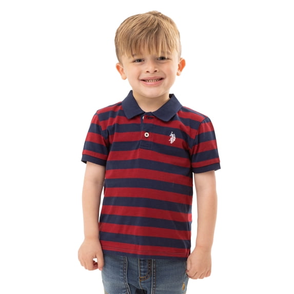 U.S. Polo Assn. Toddler Boy Striped Polo, Sizes 2T-5T