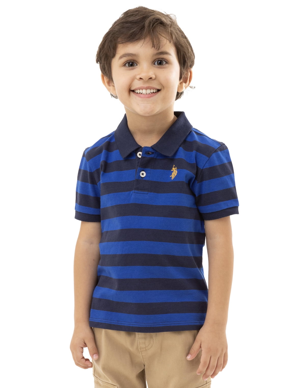 U.S. Polo Assn. Toddler Boy Striped Polo, Sizes 2T-5T - Walmart.com