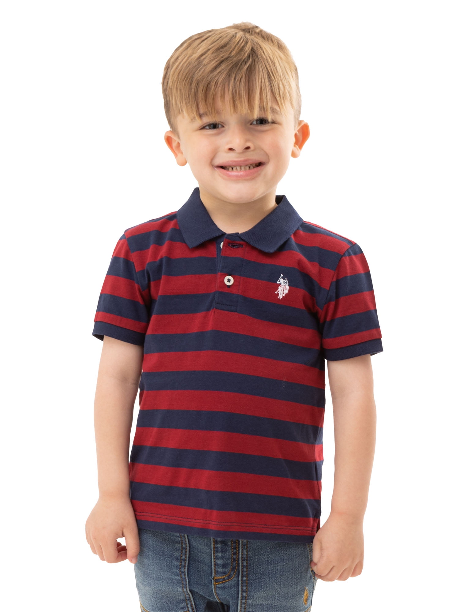 U.S. Polo Assn. Toddler Boy Striped Polo, Sizes 2T5T