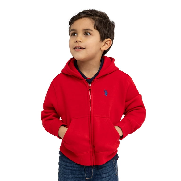 U.S. Polo Assn. Toddler Boy Zip Fleece Hoodie Sizes 2T 5T Walmart