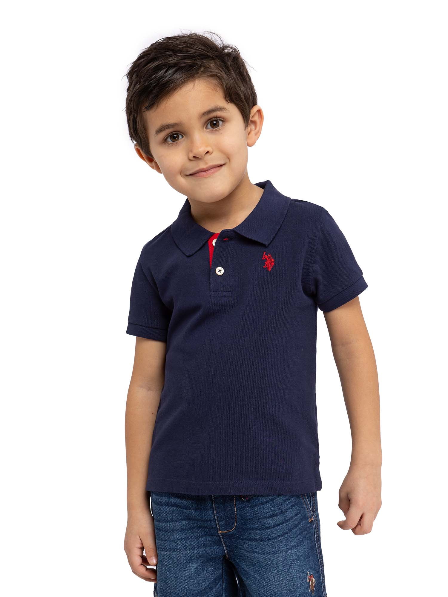 U.S. Polo Assn. Toddler Boys Pique Polo Shirt, Sizes 2T-5T - Walmart.com