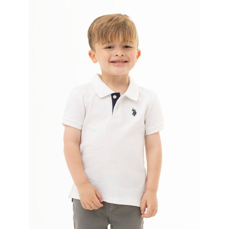 U.S. Polo Assn. Toddler Boys Pique Polo Shirt Sizes 2T 5T Walmart