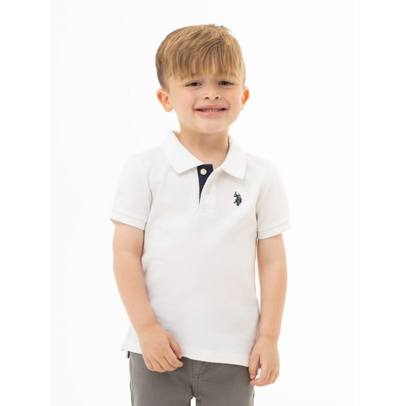 U.S. Polo Assn. Toddler Boys Pique Polo Shirt, Sizes 2T-5T