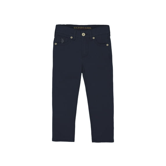 U.S. Polo Assn. Toddler Boys Straight 5 Pocket Twill Pant, Sizes 2T-5T