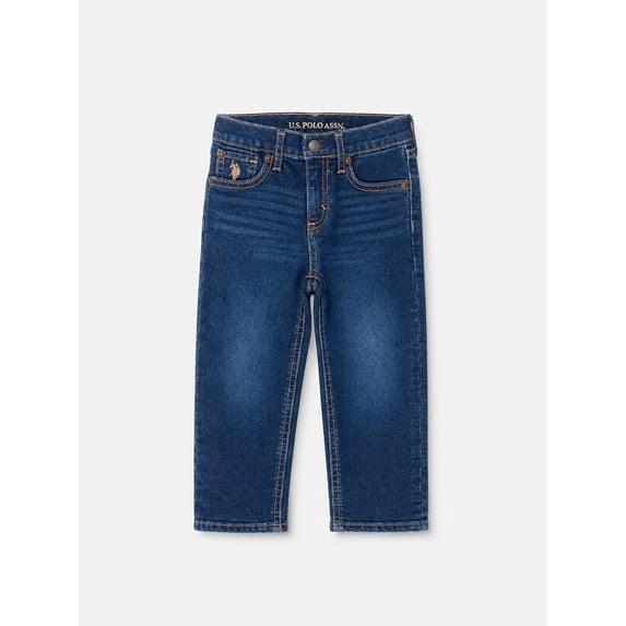 U.S. Polo Assn. Toddler Boys Straight Denim Jean, Sizes 2T & 3T