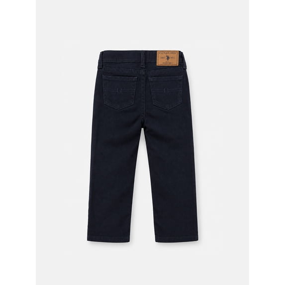U.S. Polo Assn. Toddler Boys Stretch Twill Straight Fit Pant, Sizes 2T & 3T