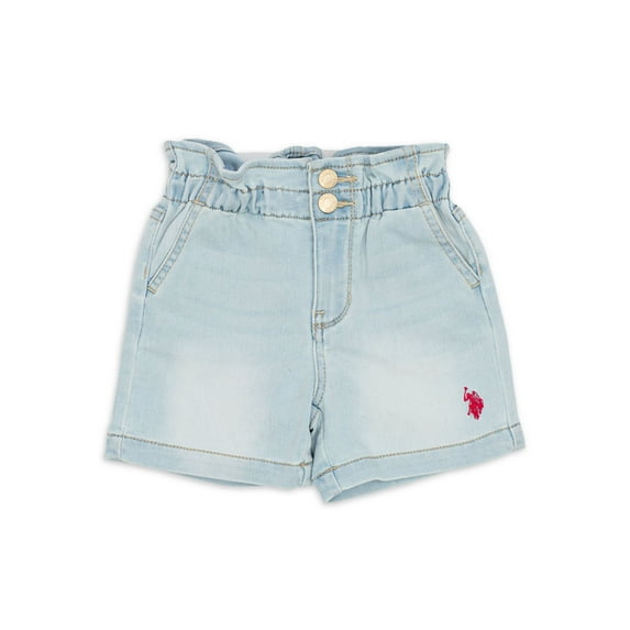 U.S. Polo Assn. Toddler Girl Paper Bag Short (2T-5T)