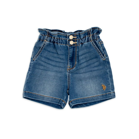 U.S. Polo Assn. Toddler Girl Paper Bag Short (2T-5T)