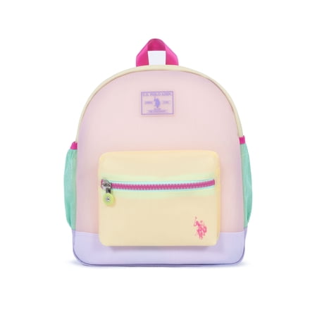 U.S. Polo Assn. 13" Jelly Frosted Toddler Backpack, Pink