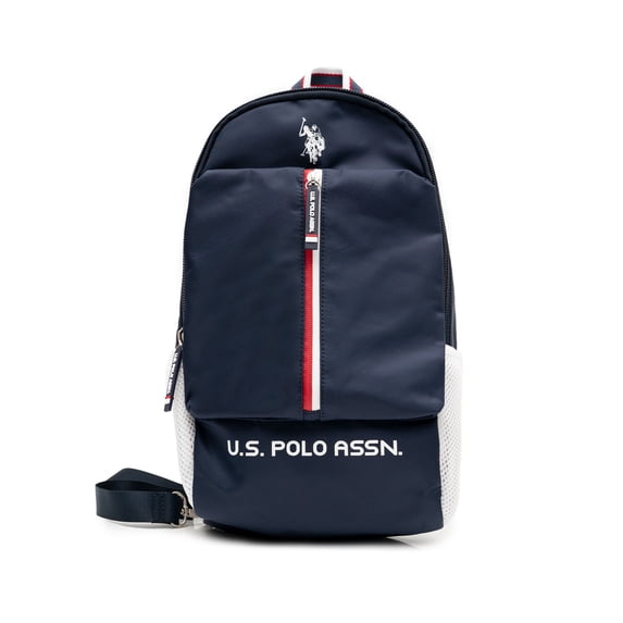 U.S. Polo Assn. Unisex Large Sling Bag, Navy