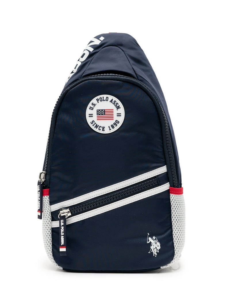 Polo Unisex Compact Sling Bag with Adjustable Striped