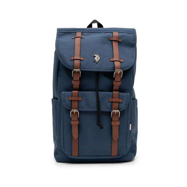 U.S. Polo Assn. Unisex Top Loader Flap Backpack, Navy U.S. Polo Assn. Unisex Top Loader Flap Backpack, Navy