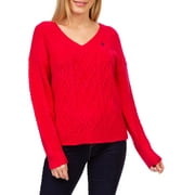 U.S. Polo Assn. V-Neck Cable Knit Sweater