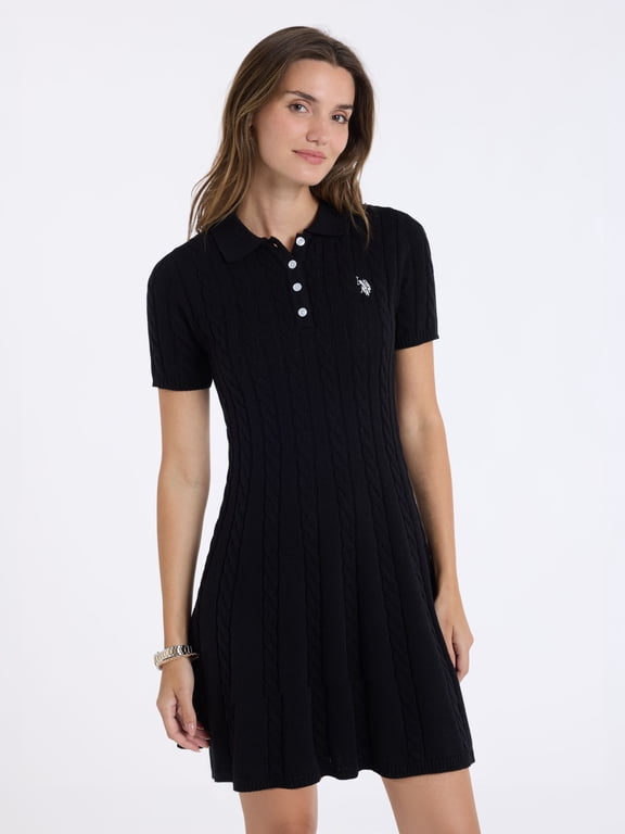 Women's Cable Knit Sweater Dress