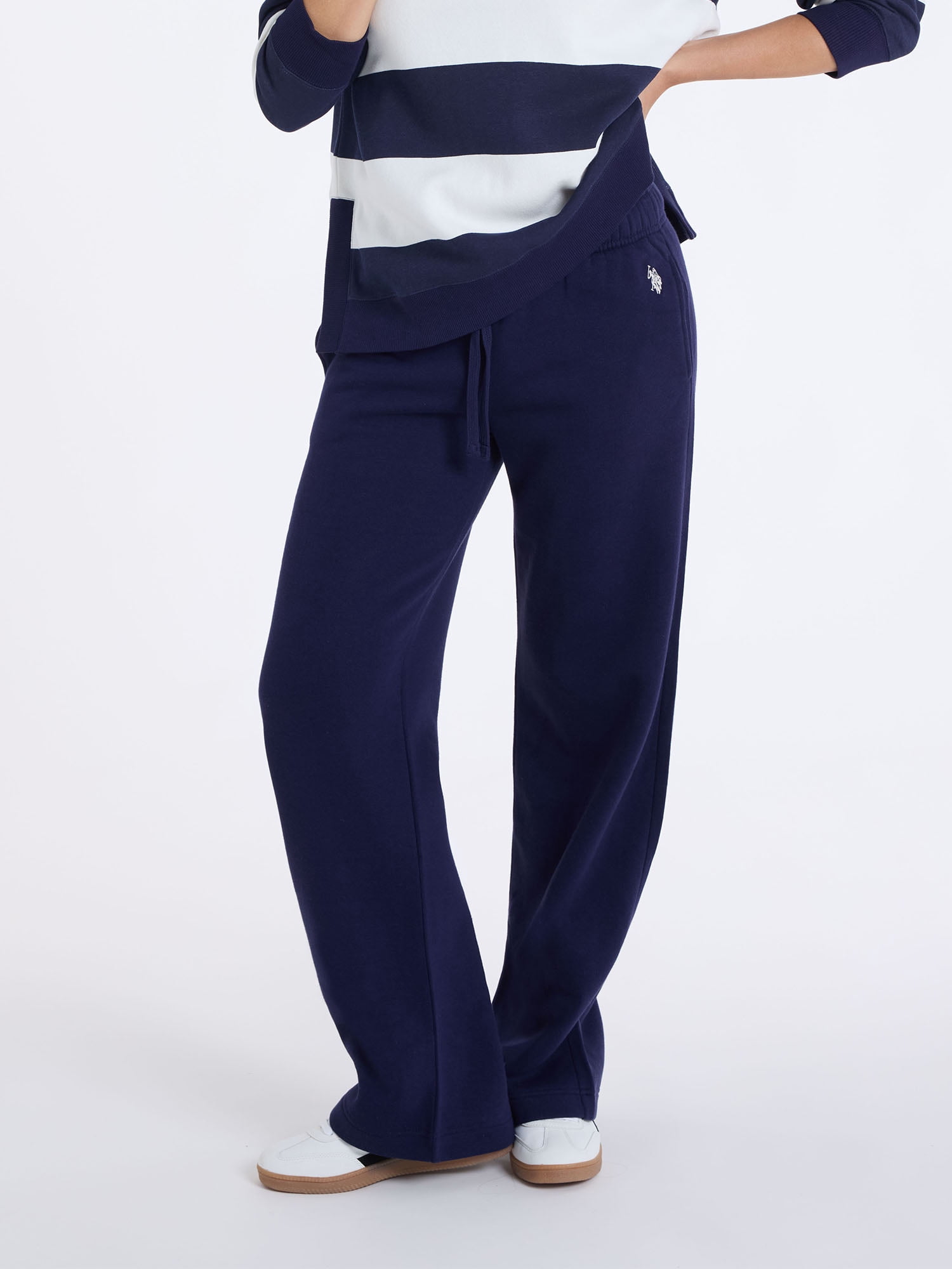 U.S. Polo Assn. Women's Fleece Wide Leg Pant