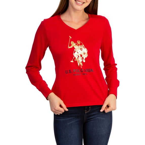 U.S. Polo Assn. Women's Foil T-Shirt, Sizes XS-3XL