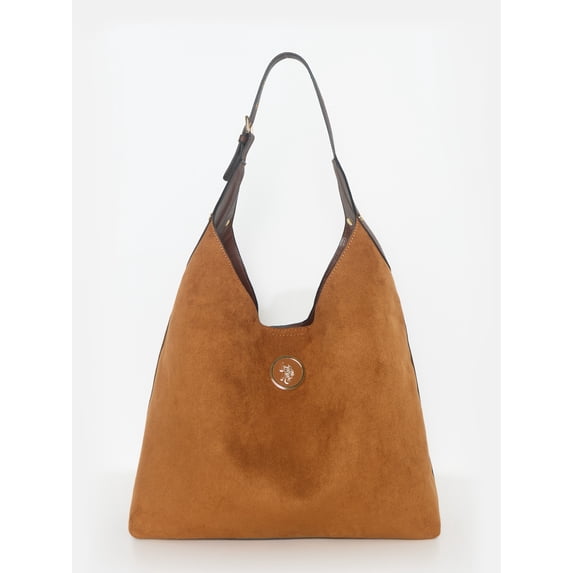 U.S. Polo Assn. Women's Hobo Shoulder Bag, Cognac
