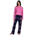 thumbnail image 1 of U.S. Polo Assn. Women's Holiday Giftable Long Sleeve Top and Plush Pant Pajama Sleep Set, 2-Piece, Sizes S-3X, 1 of 7