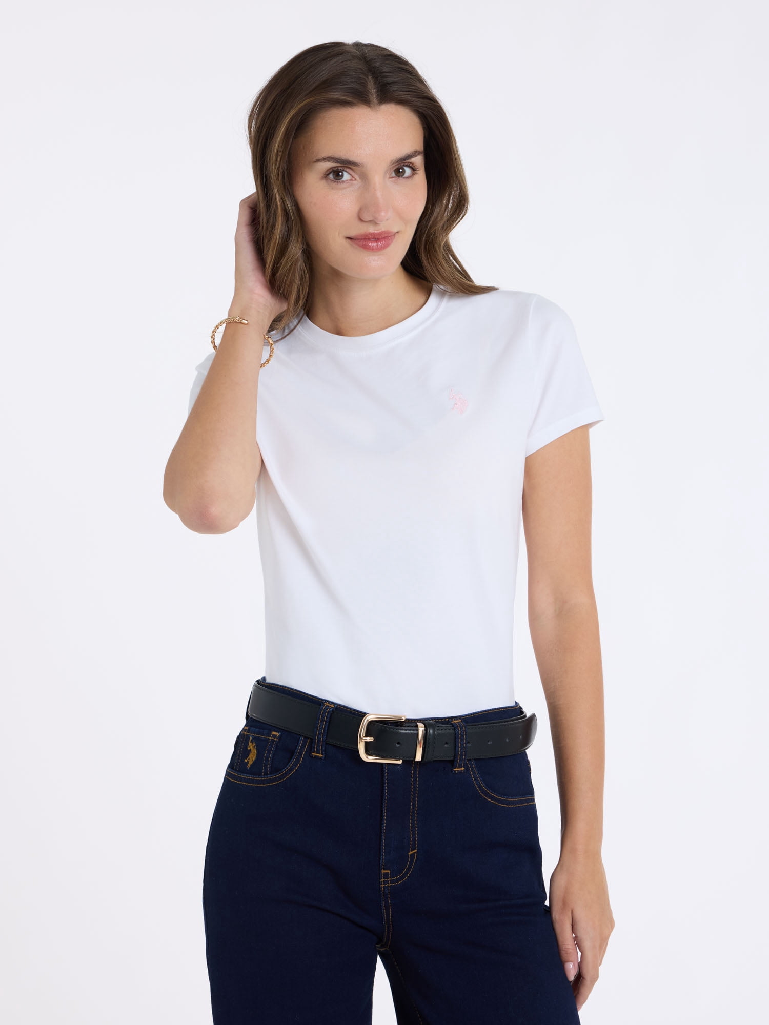 U.S. Polo Assn. Women's Luxury Feel Crew Neck Tee