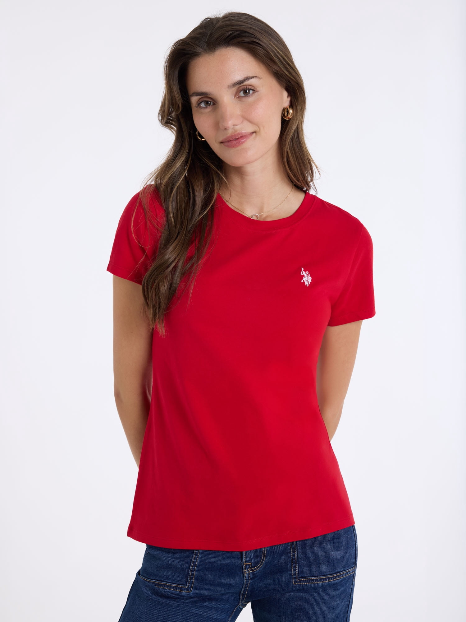 U.S. Polo Assn. Women's Luxury Feel Crew Neck Tee