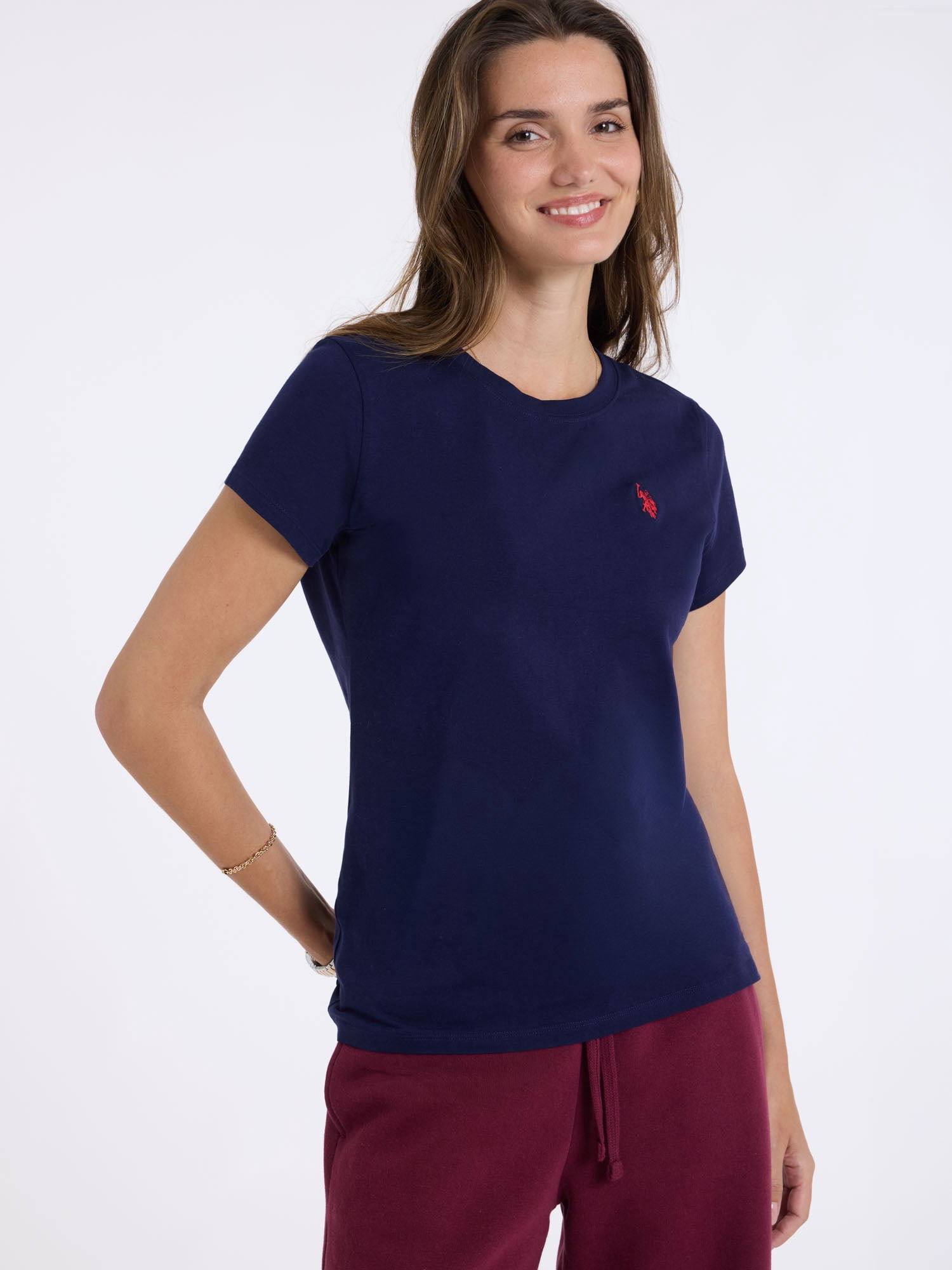 U.S. Polo Assn. Women's Luxury Feel Crew Neck Tee