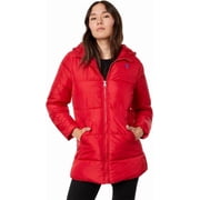 U.S. Polo Assn. Womens Plus Size Large Hooded Puffer Coat