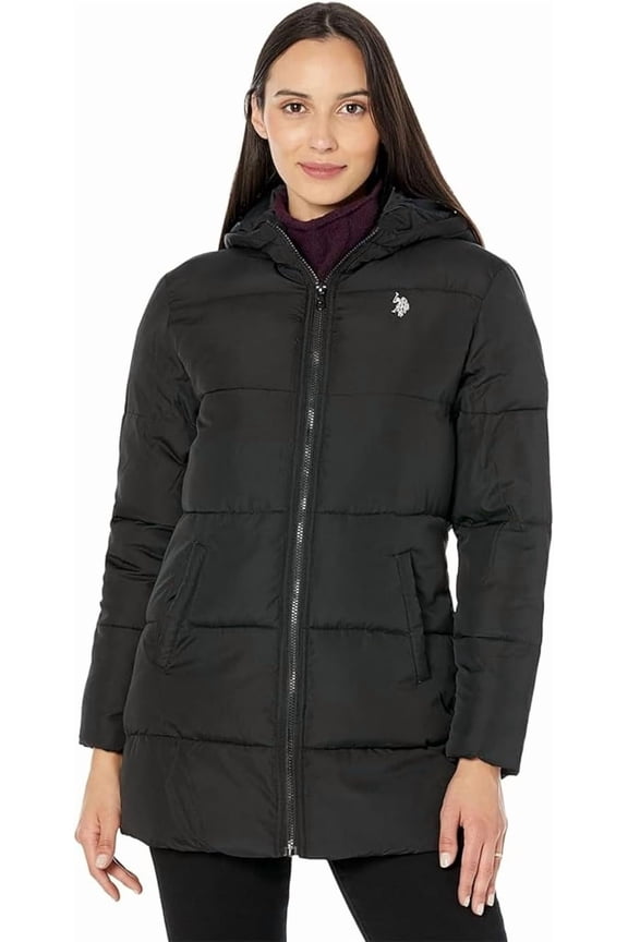 Women's Plus Size Large Hooded Puffer Coat