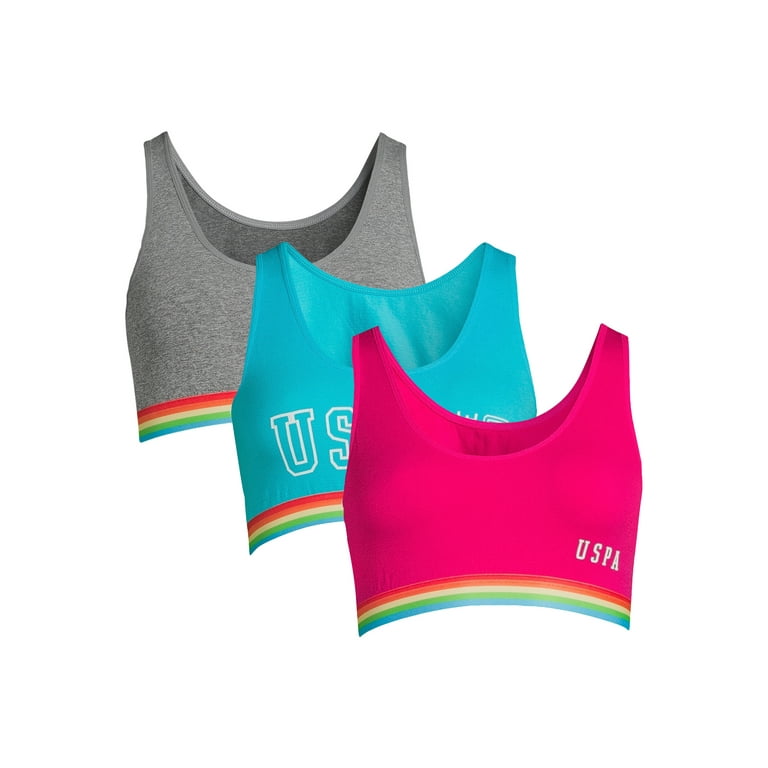 U.S. Polo Assn. Women s Seamless Bra 3 Pack Walmart