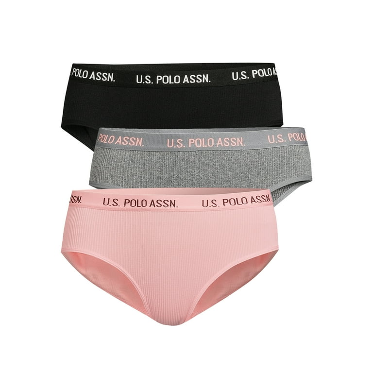 U.S. Polo Assn. Women's Seamless Hipster Panties, 3-Pack