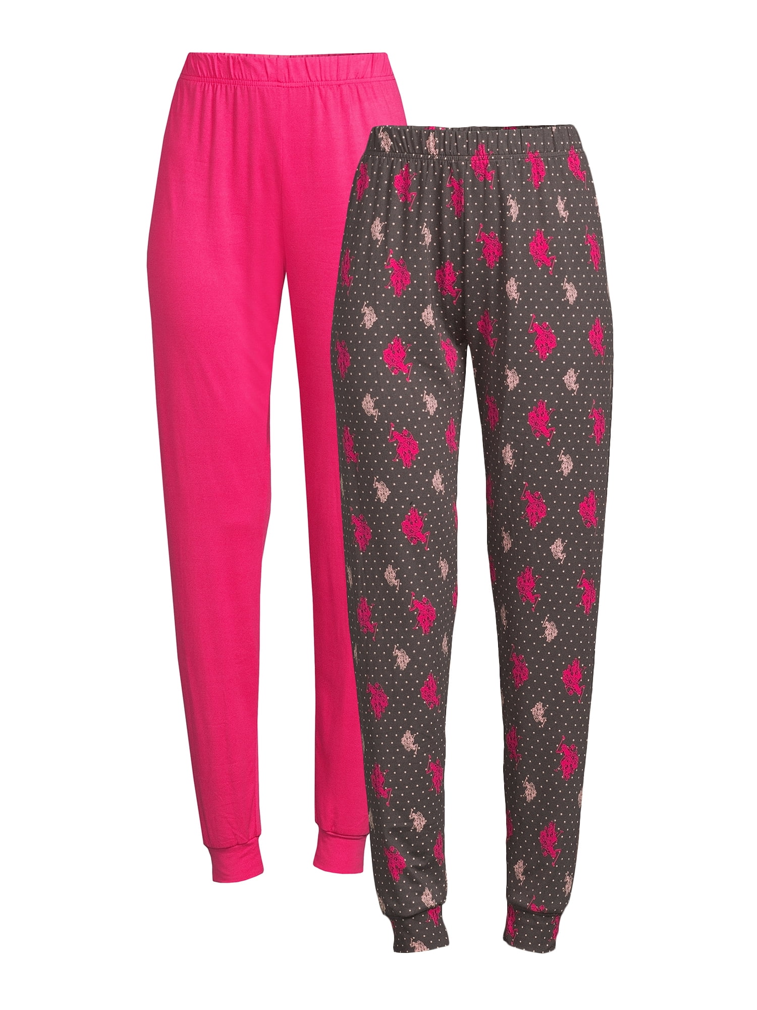 U.S. Polo Assn. Women s Sleep Joggers 2 Pack Walmart