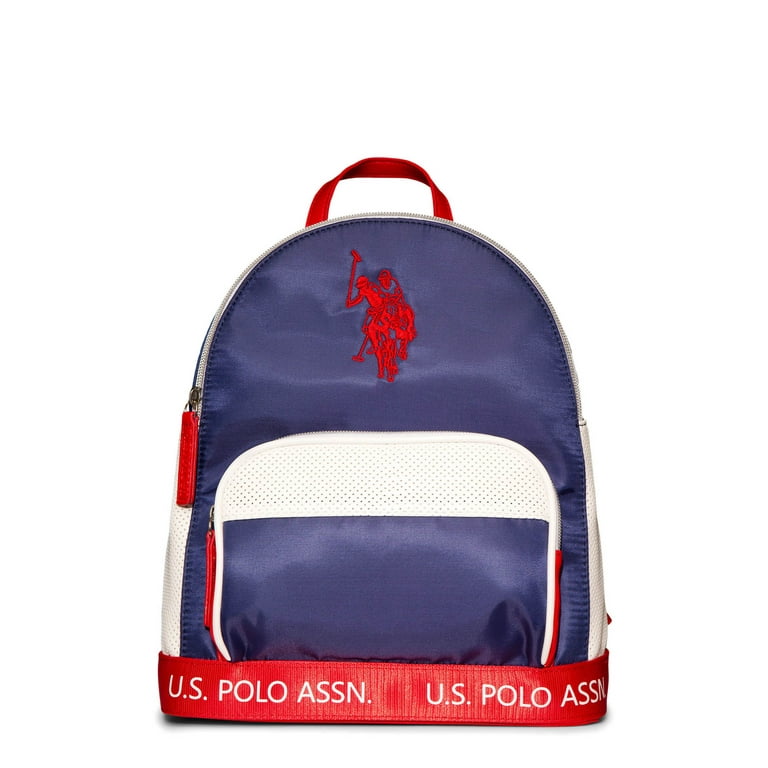 U.S. Polo Assn. Women's Sport Navy Red Backpack - Walmart.com