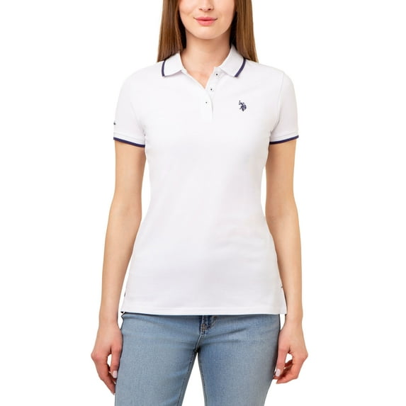 U.S. Polo Assn. Women's Tipped Polo Shirt