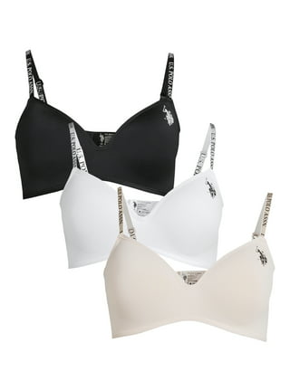 U.S. Polo Assn. Womens Sports Bra Multipack - Wireless Bralettes for Women  : : Clothing, Shoes & Accessories