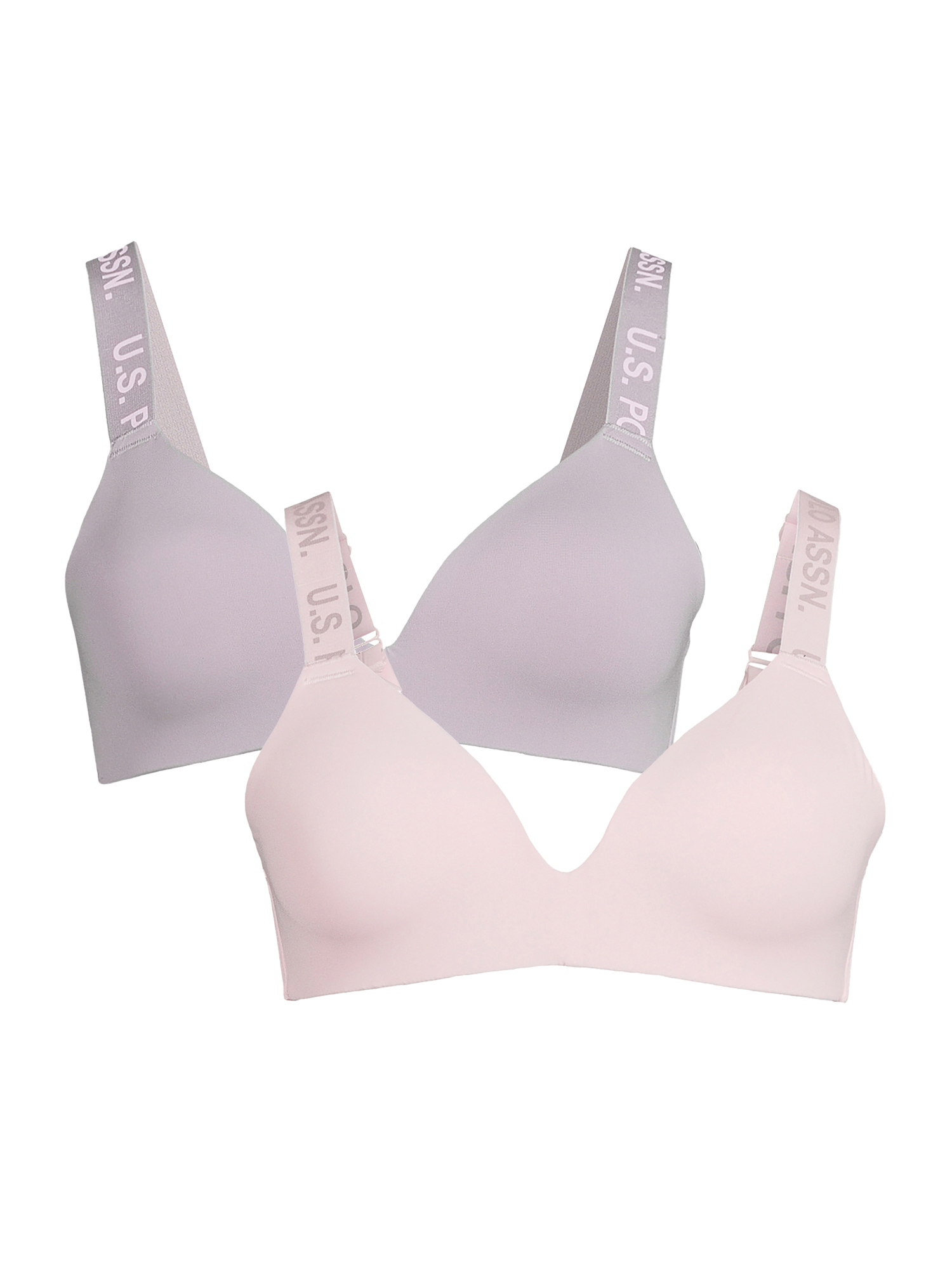 U.S. Polo Assn. Women's Wirefree Push Up Bra, 2-Pack - image 1 of 4