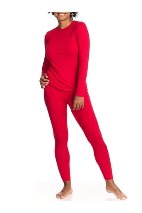 Women's & Women's Plus Brushed Base Layer Long Underwear Thermal Set, Sizes S-3X