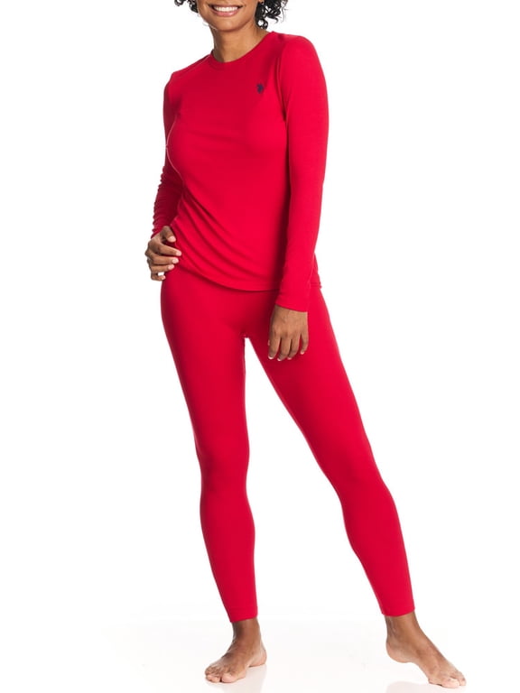 Women's & Women's Plus Brushed Base Layer Long Underwear Thermal Set, Sizes S-3X