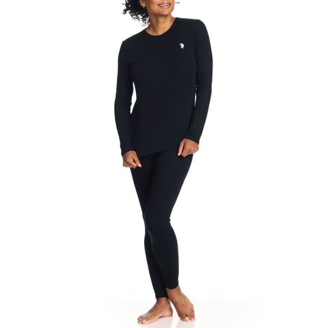 Women's & Women's Plus Brushed Base Layer Long Underwear Thermal Set, Sizes S-3X