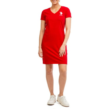 U.S Polo Assn Women's Tipped Polo Dress - Walmart.com