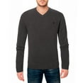 thumbnail image 1 of U.S. Polo Assn. mens Solid V-Neck Long-Sleeve Sweater (Iron Heather, Medium), 1 of 2