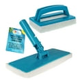 thumbnail image 1 of U.S. Pool Supply Hand-Held and Pool Pole Attachment Scrub Brushes - Surface Scrubbing Scouring Sponge Pads - Clean Pool Tile Grout Walls, Vinyl Liners, Spas, Remove Stains, Kitchen Bathroom, 1 of 6