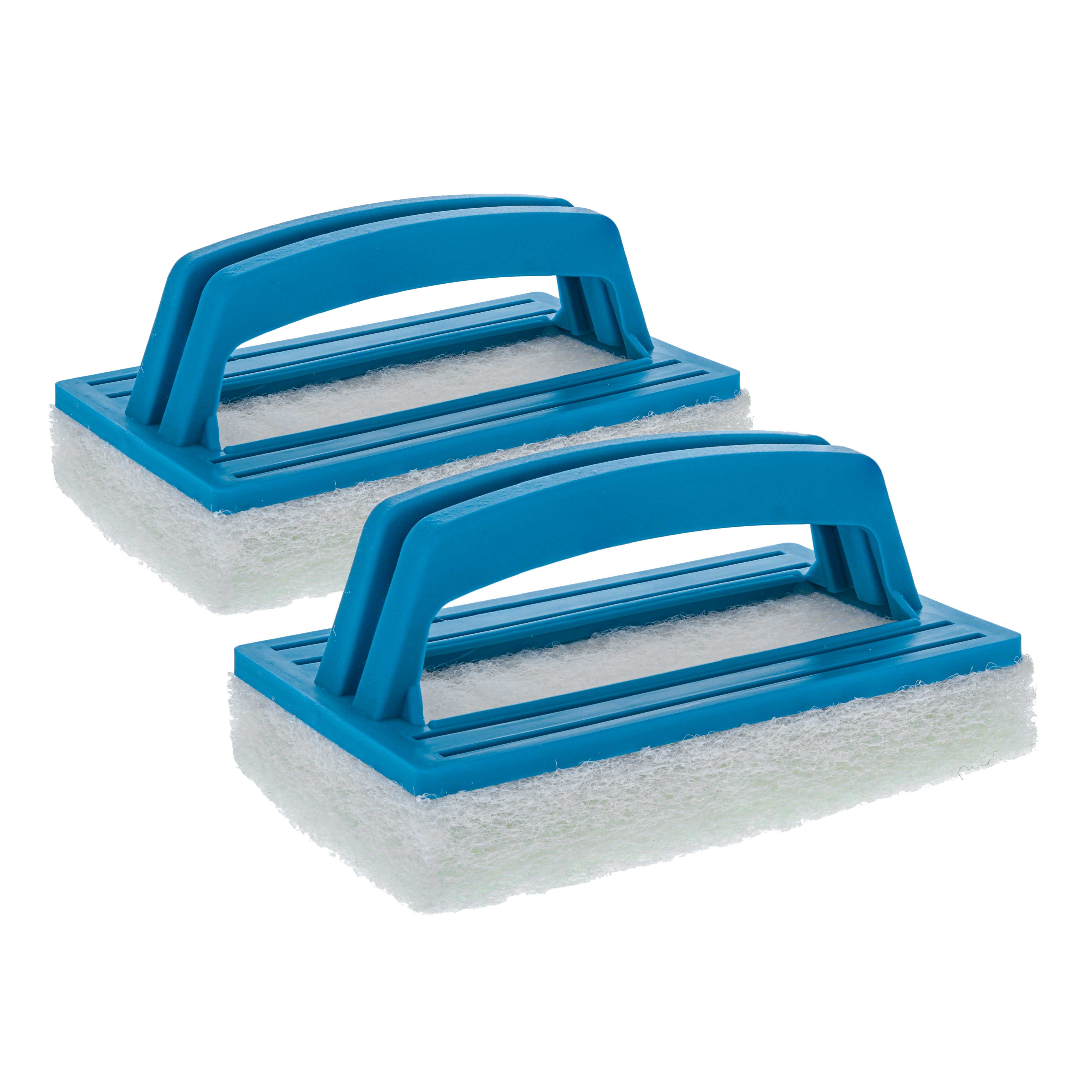 U.S. Pool Supply HandHeld Pool Scrub Brush, 2 Pack Scrubbing