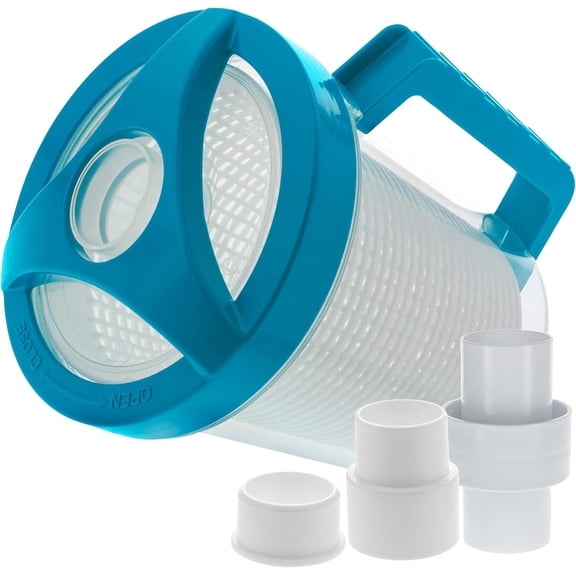U.S. Pool Supply Leaf Catcher - Inline Canister, Vacuum for Inground Cleaner Cleaning Filter Basket & Mesh Bag, Catch Leaves Debris, Compatible Replacement Part Most Brands