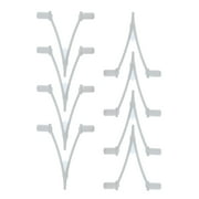 U.S. Pool Supply Pool Butterfly V Clips, Pack of 8 - Plastic Pool Accessory Replacement Clips for Handles on Skimmer Nets, Leaf Rakes, Brushes, Vacuum Heads, Jet Vacuums - Standard Pole Attachment