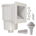 thumbnail image 1 of U.S. Pool Supply Standard Thru-Wall Above Ground Pool Skimmer Kit - ABS Construction, Complete Universal Set, Return Fitting, Vacuum Plate, Leaf Basket - Replacement Compatible with SP1091LX Skimmer, 1 of 1