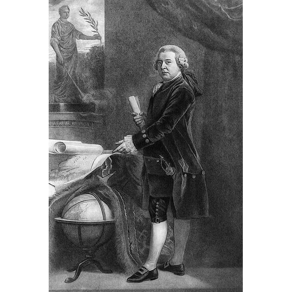 U.S. President John Adams Portrait - 24x36 Inch Laminated Poster - Stunning Detail and Bold Colors