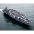 thumbnail image 1 of U.S.S. Nimitz CVN 68 and Carrier Air Wing CVW 11 - 24x36 Inch Glossy Laminated Poster - Stunning Detail and Bold Colors, 1 of 4