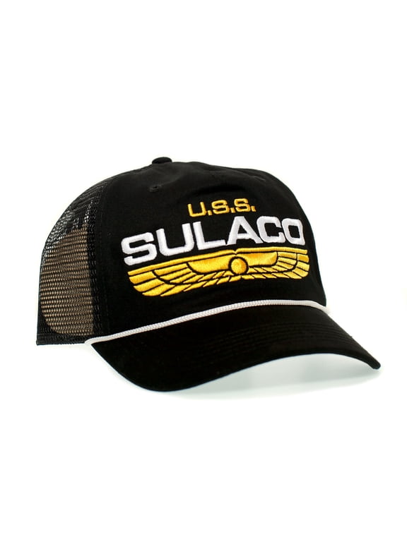 U.S.S. Sulaco Nostromo Weyland Yutani Company Embroidered Adult Black Truckers Hat Snap